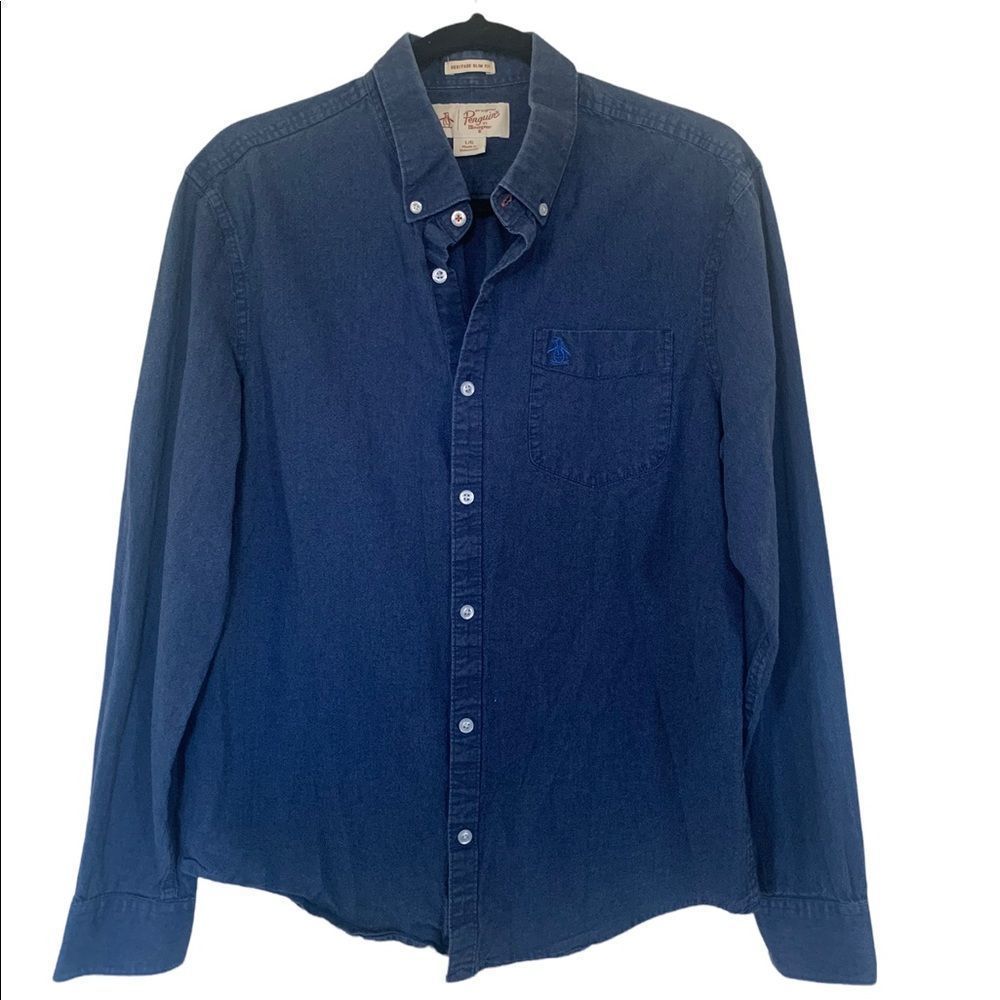 Original Penguin Denim Long Sleeve (L Slim)